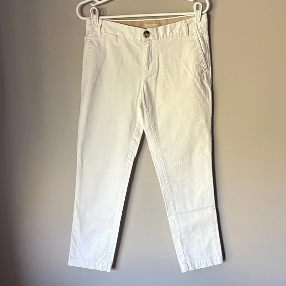 BANANA REPUBLIC Women’s Ankle City Chino Khaki Pants - Picture 1 of 6
